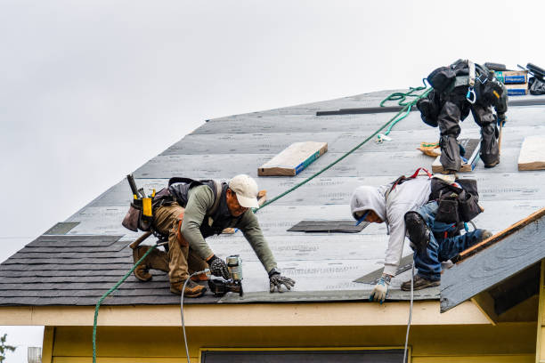 Professional Gutter Installation technician working in Scranton, IA
